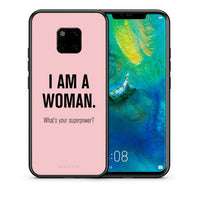 Thumbnail for Θήκη Huawei Mate 20 Pro Superpower Woman από τη Smartfits με σχέδιο στο πίσω μέρος και μαύρο περίβλημα | Huawei Mate 20 Pro Superpower Woman case with colorful back and black bezels