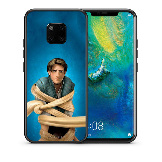 Θήκη Αγίου Βαλεντίνου Huawei Mate 20 Pro Tangled 1 από τη Smartfits με σχέδιο στο πίσω μέρος και μαύρο περίβλημα | Huawei Mate 20 Pro Tangled 1 case with colorful back and black bezels