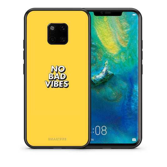 Θήκη Huawei Mate 20 Pro Vibes Text από τη Smartfits με σχέδιο στο πίσω μέρος και μαύρο περίβλημα | Huawei Mate 20 Pro Vibes Text case with colorful back and black bezels