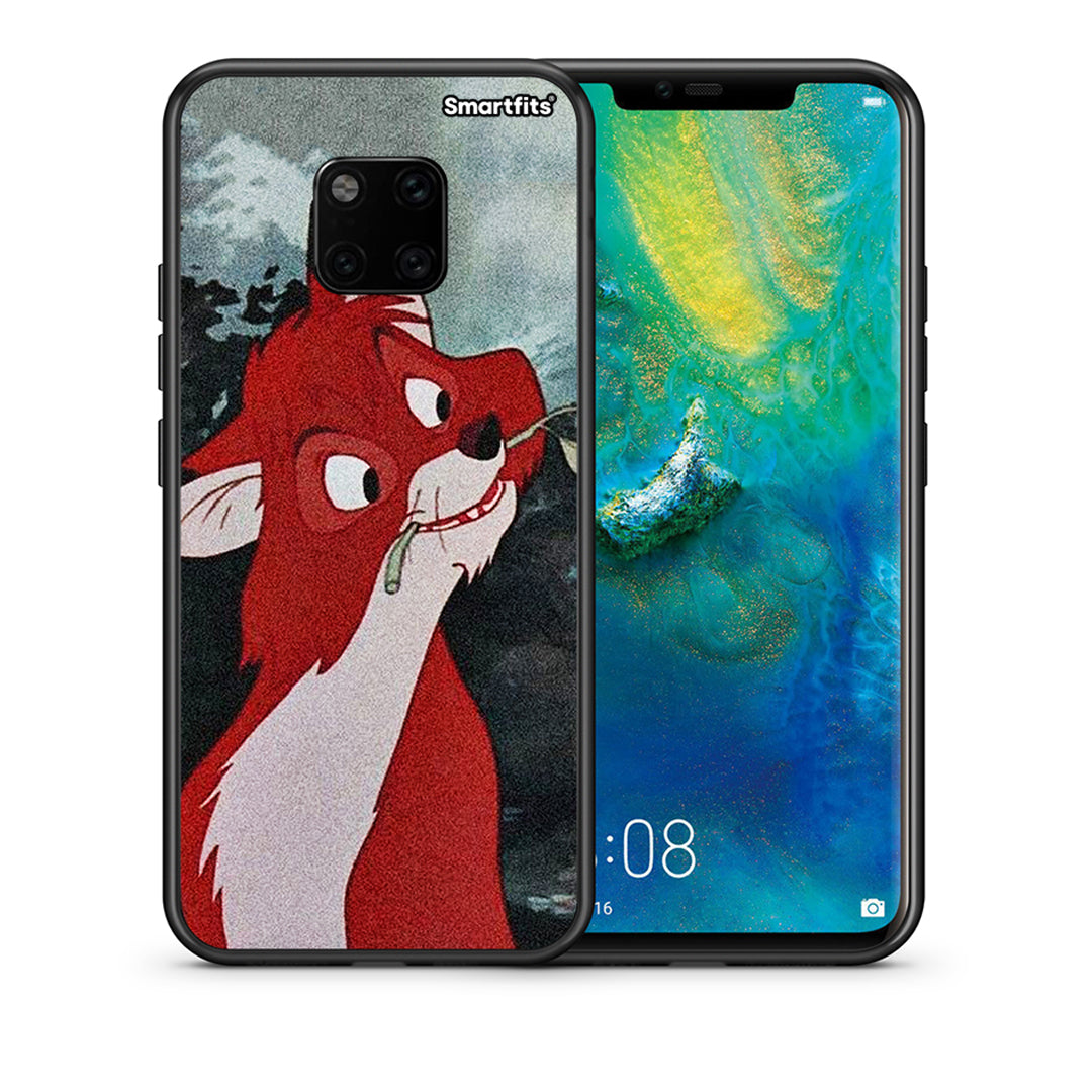Θήκη Huawei Mate 20 Pro Tod And Vixey Love 1 από τη Smartfits με σχέδιο στο πίσω μέρος και μαύρο περίβλημα | Huawei Mate 20 Pro Tod And Vixey Love 1 case with colorful back and black bezels