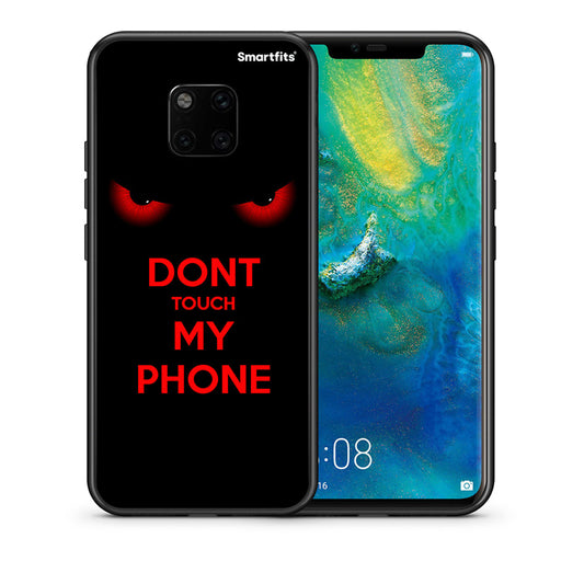 Θήκη Huawei Mate 20 Pro Touch My Phone από τη Smartfits με σχέδιο στο πίσω μέρος και μαύρο περίβλημα | Huawei Mate 20 Pro Touch My Phone case with colorful back and black bezels