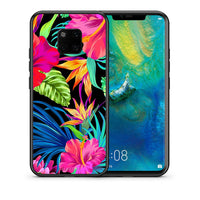 Thumbnail for Θήκη Huawei Mate 20 Pro Tropical Flowers από τη Smartfits με σχέδιο στο πίσω μέρος και μαύρο περίβλημα | Huawei Mate 20 Pro Tropical Flowers case with colorful back and black bezels