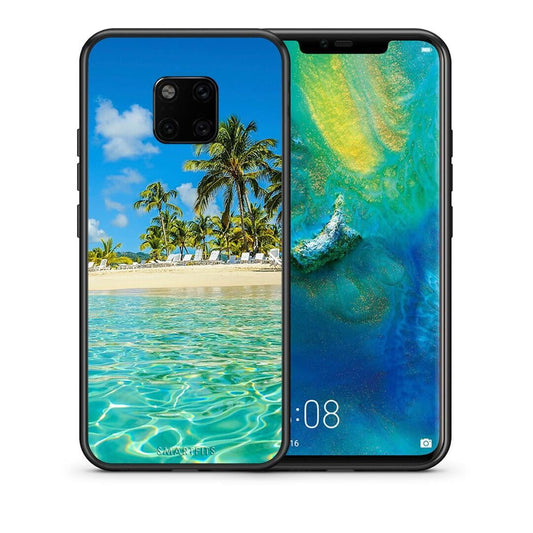 Θήκη Huawei Mate 20 Pro Tropical Vibes από τη Smartfits με σχέδιο στο πίσω μέρος και μαύρο περίβλημα | Huawei Mate 20 Pro Tropical Vibes case with colorful back and black bezels
