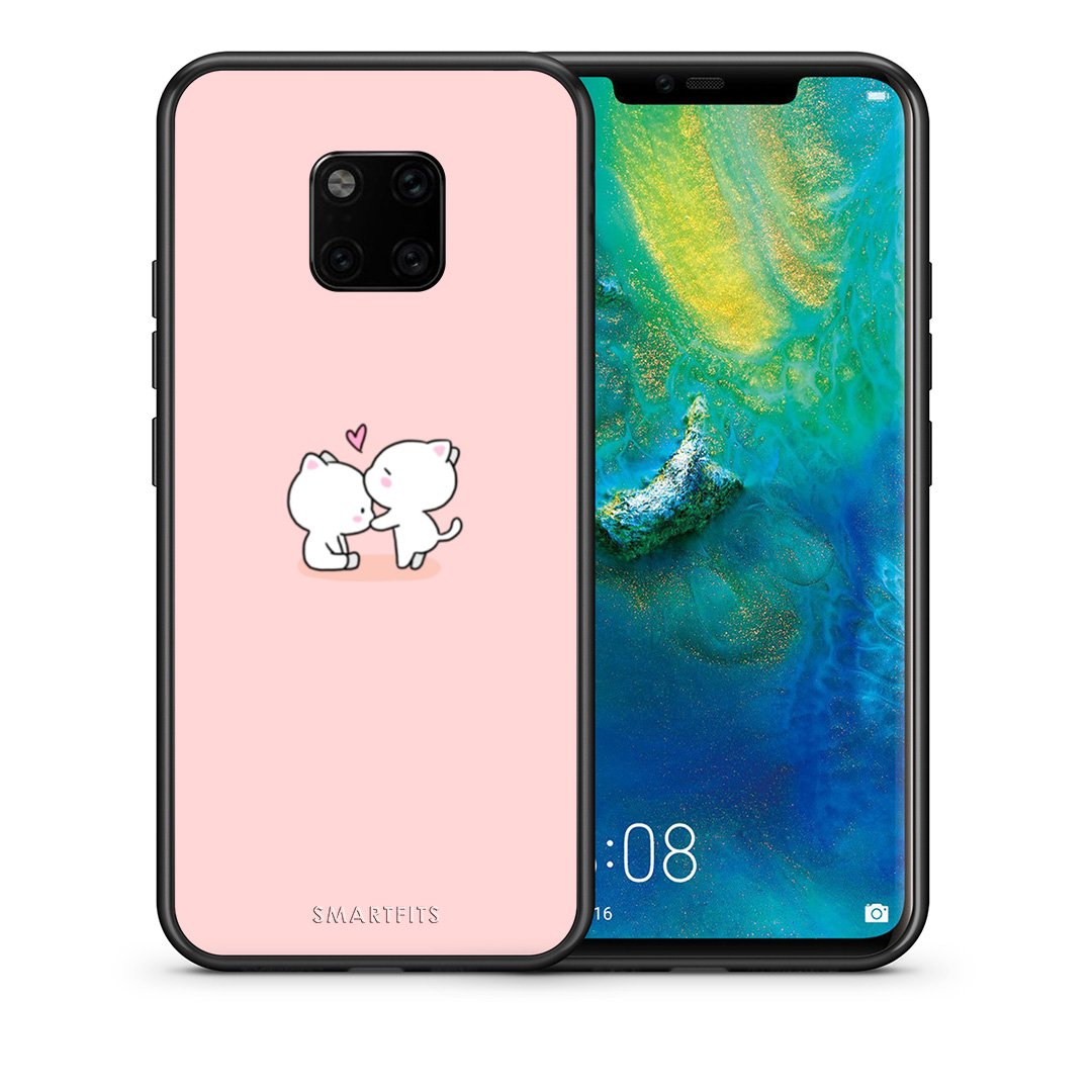 Θήκη Huawei Mate 20 Pro Love Valentine από τη Smartfits με σχέδιο στο πίσω μέρος και μαύρο περίβλημα | Huawei Mate 20 Pro Love Valentine case with colorful back and black bezels