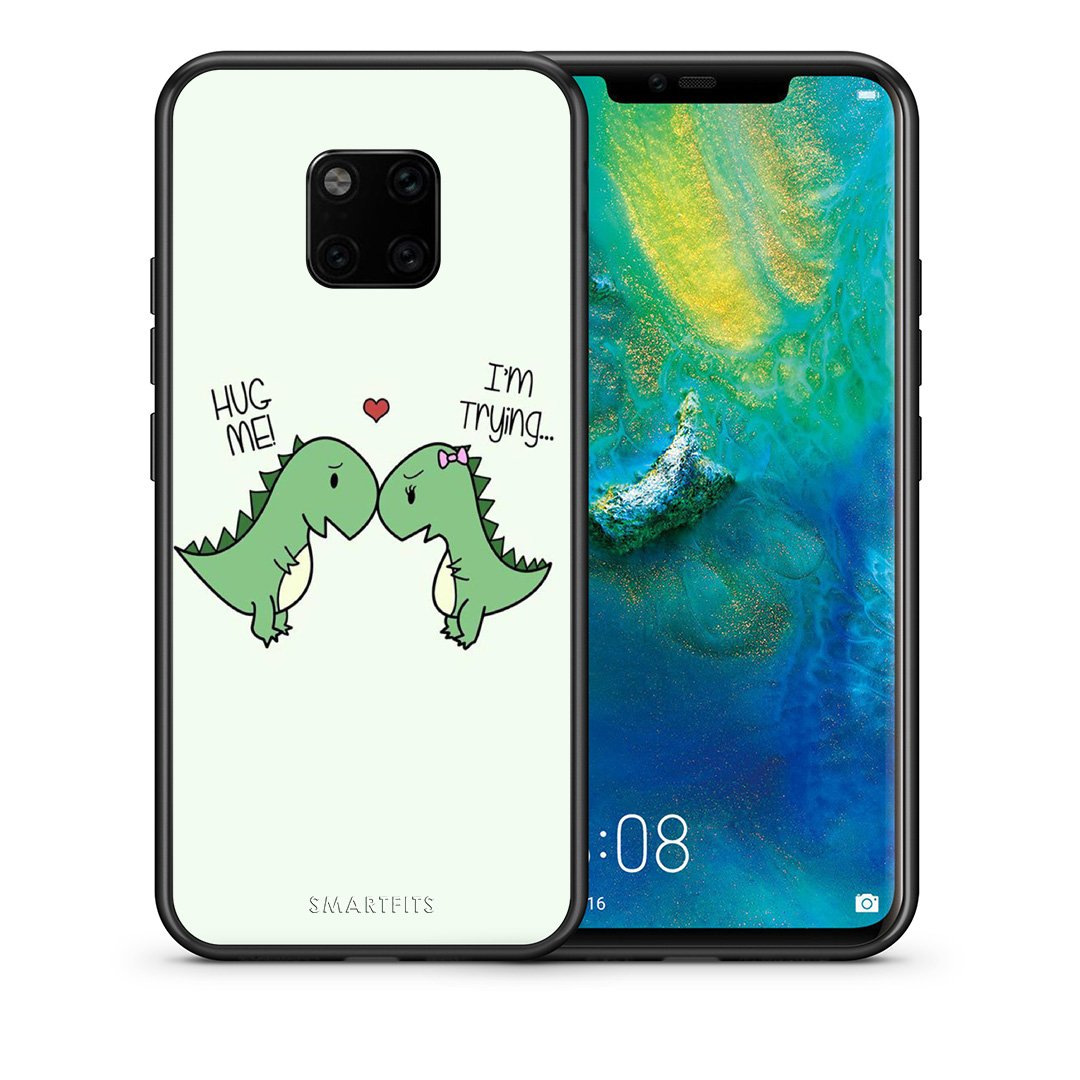 Θήκη Huawei Mate 20 Pro Rex Valentine από τη Smartfits με σχέδιο στο πίσω μέρος και μαύρο περίβλημα | Huawei Mate 20 Pro Rex Valentine case with colorful back and black bezels