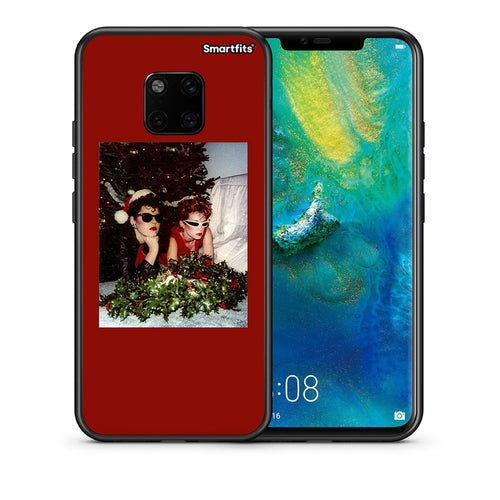 Θήκη Huawei Mate 20 Pro Waiting For Xmas από τη Smartfits με σχέδιο στο πίσω μέρος και μαύρο περίβλημα | Huawei Mate 20 Pro Waiting For Xmas case with colorful back and black bezels