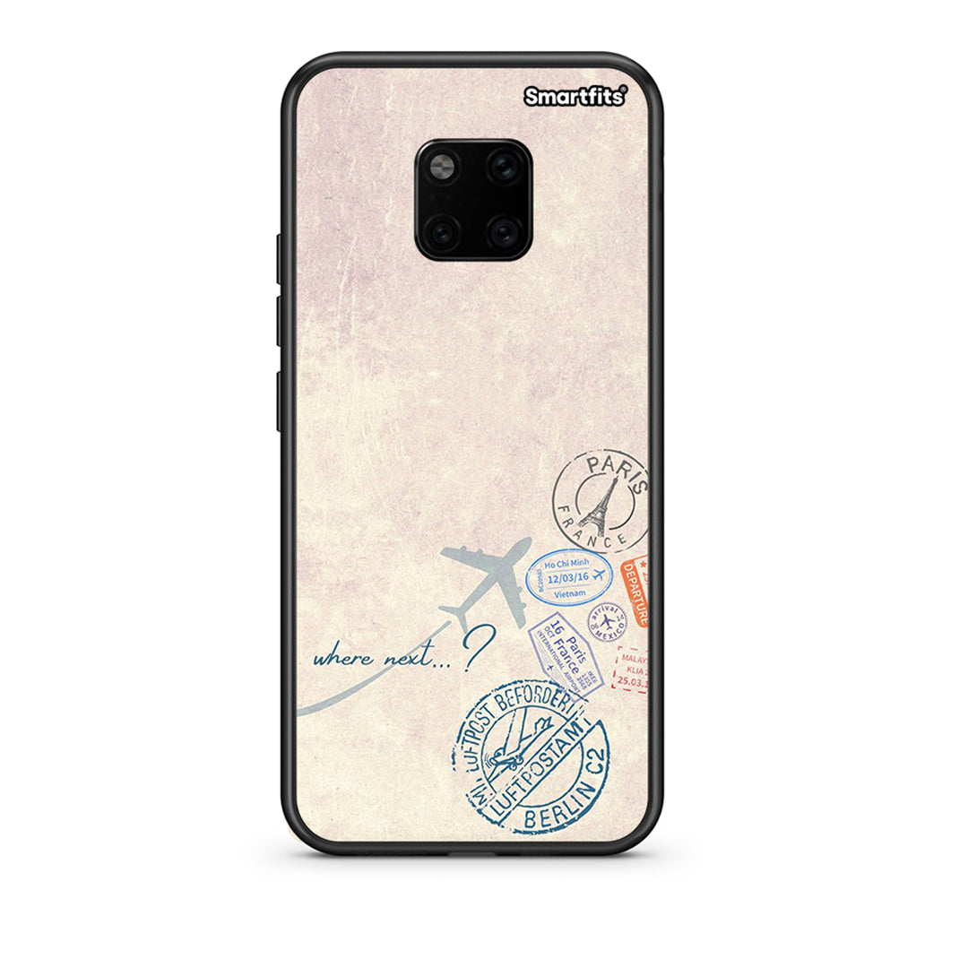 Huawei Mate 20 Pro Where Next Θήκη από τη Smartfits με σχέδιο στο πίσω μέρος και μαύρο περίβλημα | Smartphone case with colorful back and black bezels by Smartfits