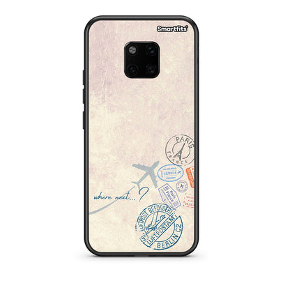 Huawei Mate 20 Pro Where Next Θήκη από τη Smartfits με σχέδιο στο πίσω μέρος και μαύρο περίβλημα | Smartphone case with colorful back and black bezels by Smartfits