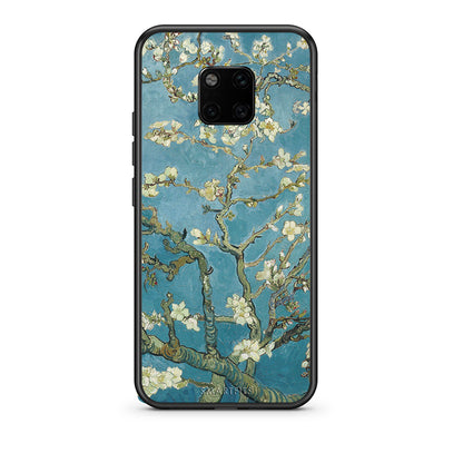 Huawei Mate 20 Pro White Blossoms θήκη από τη Smartfits με σχέδιο στο πίσω μέρος και μαύρο περίβλημα | Smartphone case with colorful back and black bezels by Smartfits