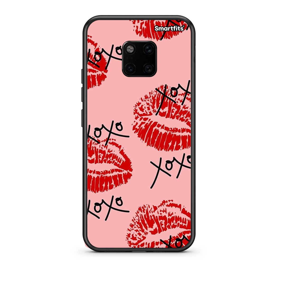 Huawei Mate 20 Pro XOXO Lips θήκη από τη Smartfits με σχέδιο στο πίσω μέρος και μαύρο περίβλημα | Smartphone case with colorful back and black bezels by Smartfits