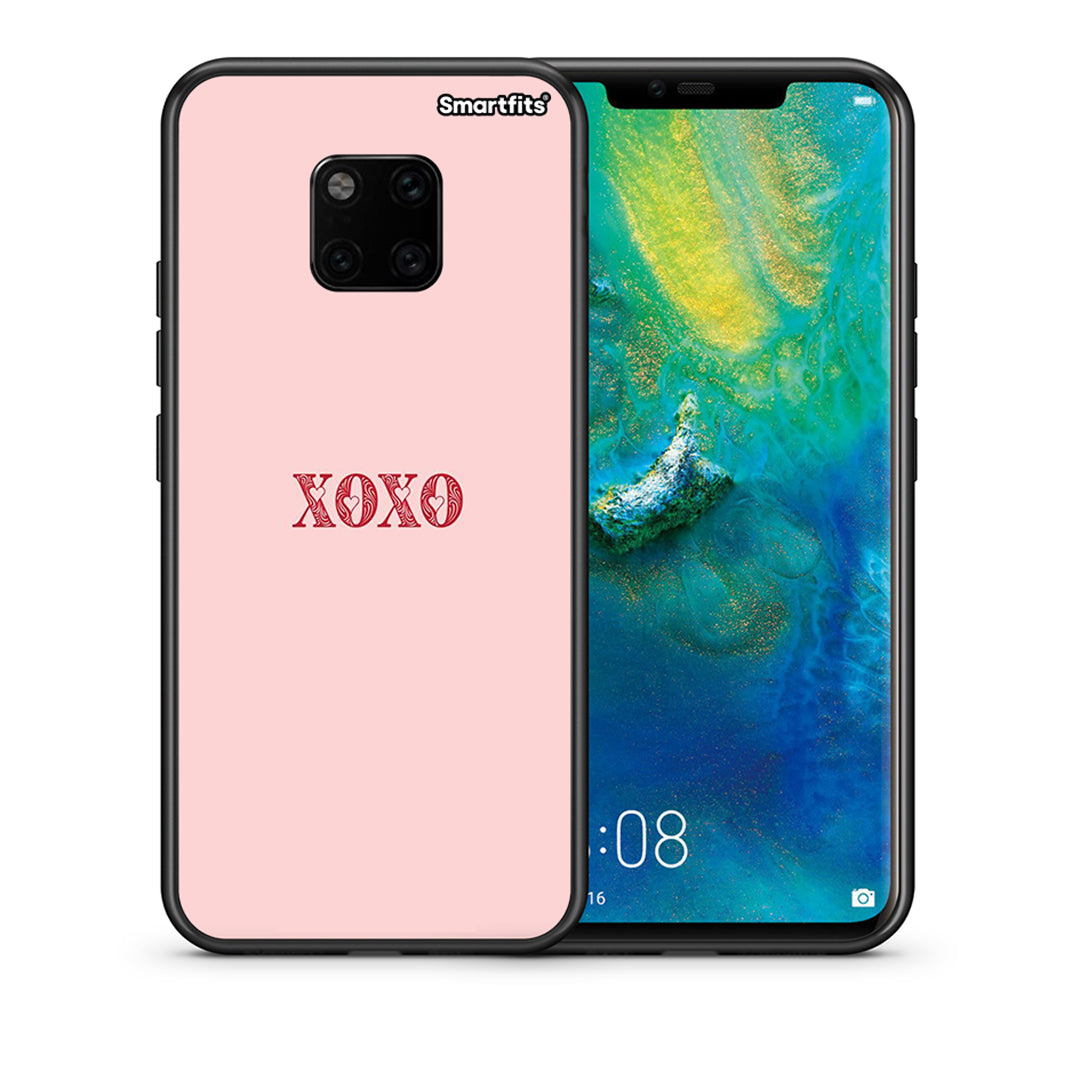 Θήκη Huawei Mate 20 Pro XOXO Love από τη Smartfits με σχέδιο στο πίσω μέρος και μαύρο περίβλημα | Huawei Mate 20 Pro XOXO Love case with colorful back and black bezels