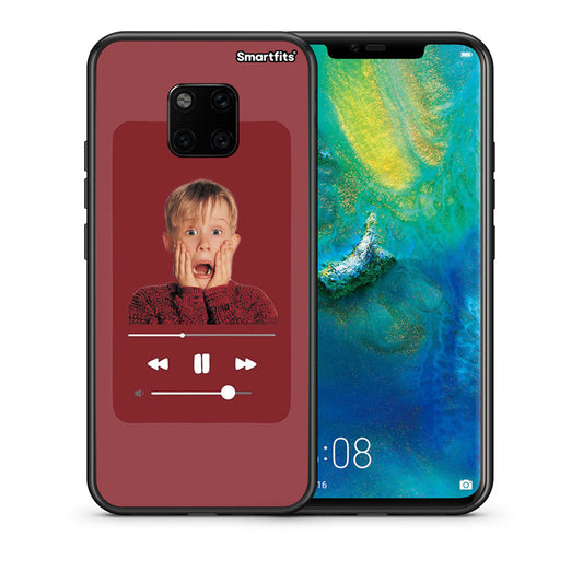 Θήκη Huawei Mate 20 Pro Xmas Alone Music από τη Smartfits με σχέδιο στο πίσω μέρος και μαύρο περίβλημα | Huawei Mate 20 Pro Xmas Alone Music case with colorful back and black bezels