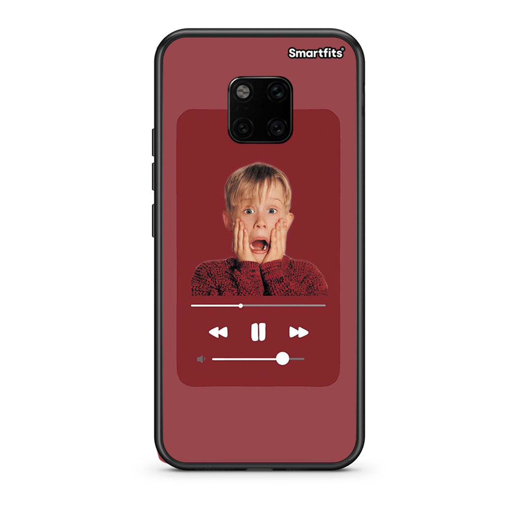 Huawei Mate 20 Pro Xmas Alone Music θήκη από τη Smartfits με σχέδιο στο πίσω μέρος και μαύρο περίβλημα | Smartphone case with colorful back and black bezels by Smartfits