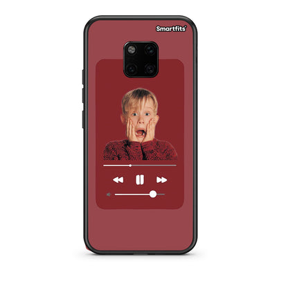 Huawei Mate 20 Pro Xmas Alone Music θήκη από τη Smartfits με σχέδιο στο πίσω μέρος και μαύρο περίβλημα | Smartphone case with colorful back and black bezels by Smartfits