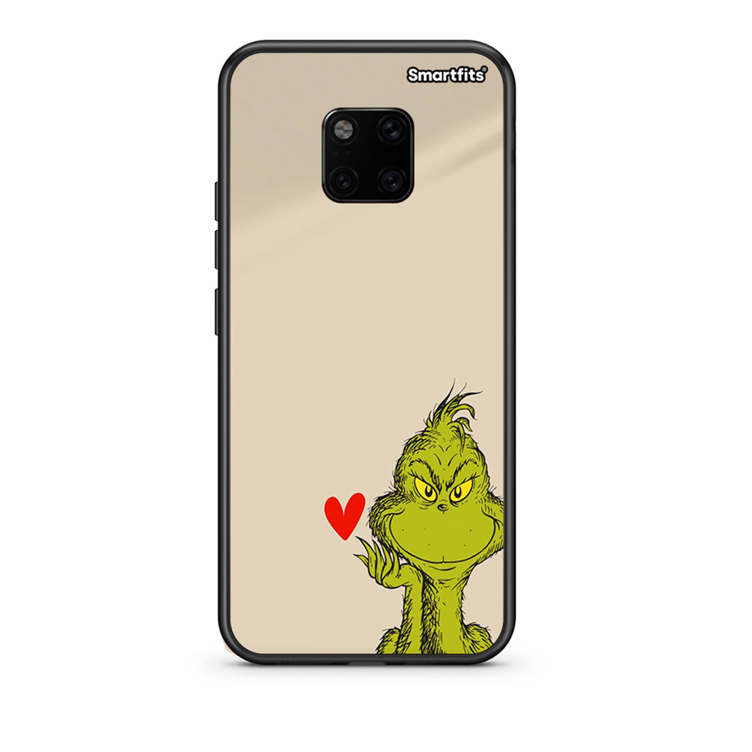 Huawei Mate 20 Pro Xmas Grinch θήκη από τη Smartfits με σχέδιο στο πίσω μέρος και μαύρο περίβλημα | Smartphone case with colorful back and black bezels by Smartfits