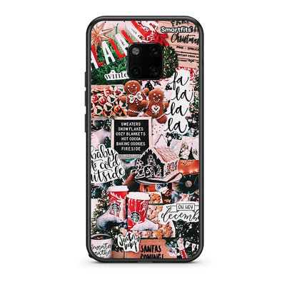 Huawei Mate 20 Pro Xmas Habbits θήκη από τη Smartfits με σχέδιο στο πίσω μέρος και μαύρο περίβλημα | Smartphone case with colorful back and black bezels by Smartfits