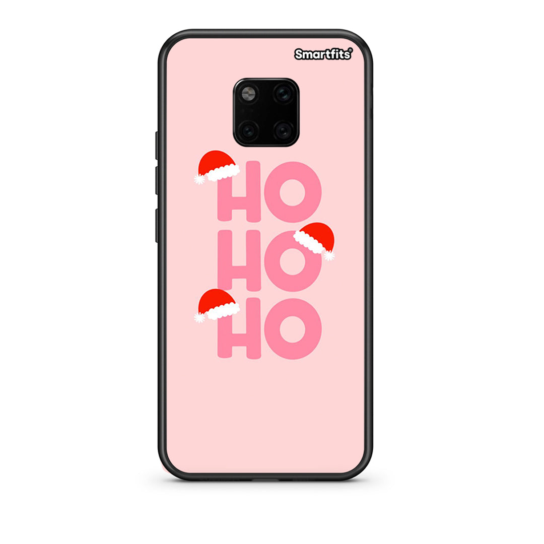 Huawei Mate 20 Pro Xmas Ho Ho Ho θήκη από τη Smartfits με σχέδιο στο πίσω μέρος και μαύρο περίβλημα | Smartphone case with colorful back and black bezels by Smartfits