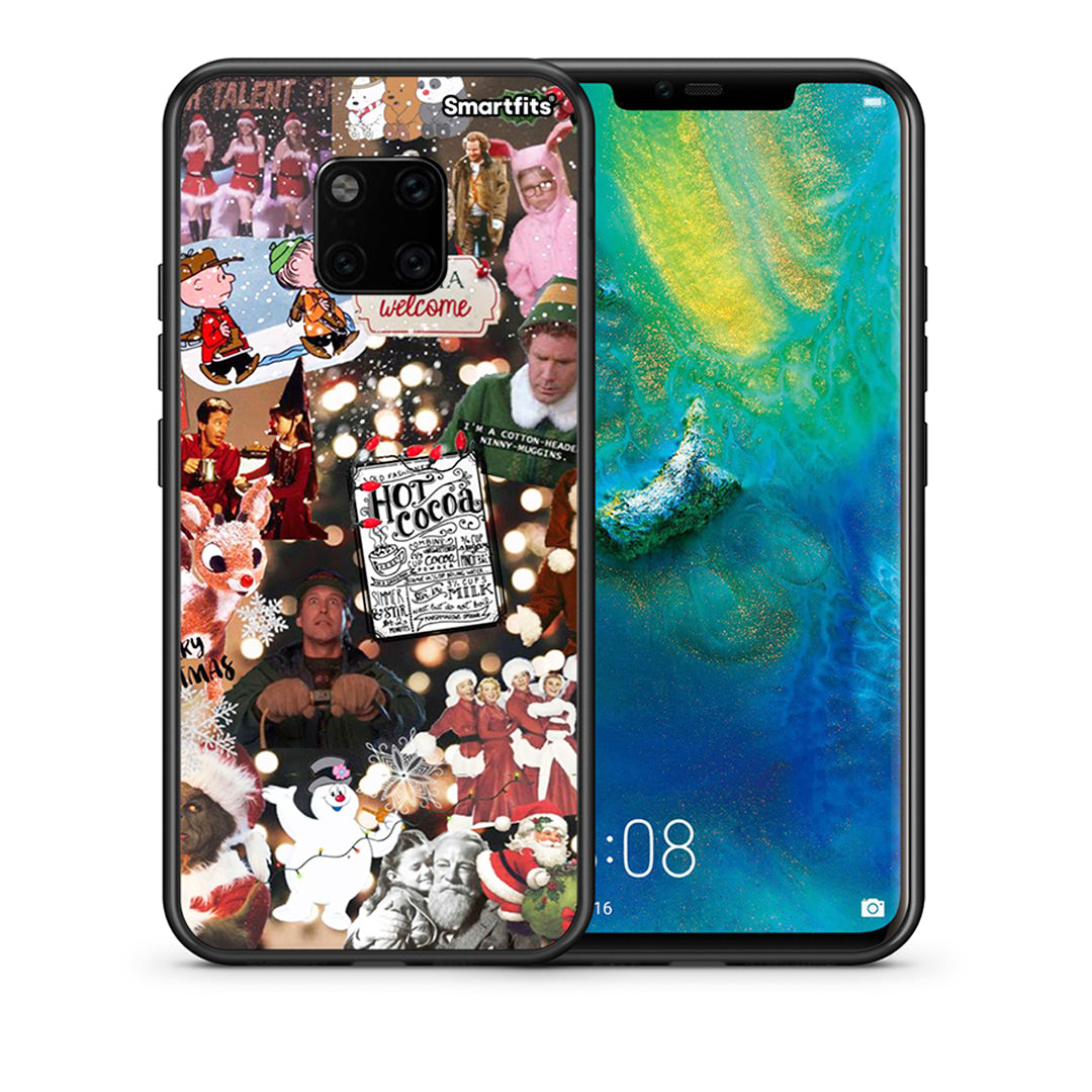 Θήκη Huawei Mate 20 Pro Xmas Movies από τη Smartfits με σχέδιο στο πίσω μέρος και μαύρο περίβλημα | Huawei Mate 20 Pro Xmas Movies case with colorful back and black bezels
