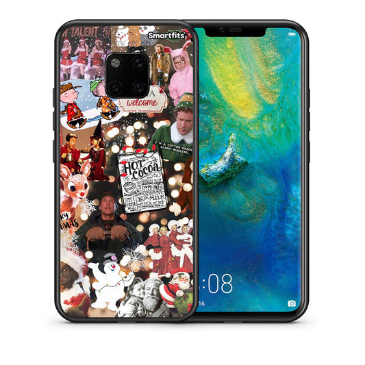 Θήκη Huawei Mate 20 Pro Xmas Movies από τη Smartfits με σχέδιο στο πίσω μέρος και μαύρο περίβλημα | Huawei Mate 20 Pro Xmas Movies case with colorful back and black bezels