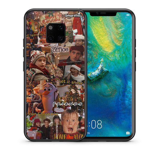 Θήκη Huawei Mate 20 Pro Xmas Wishes από τη Smartfits με σχέδιο στο πίσω μέρος και μαύρο περίβλημα | Huawei Mate 20 Pro Xmas Wishes case with colorful back and black bezels