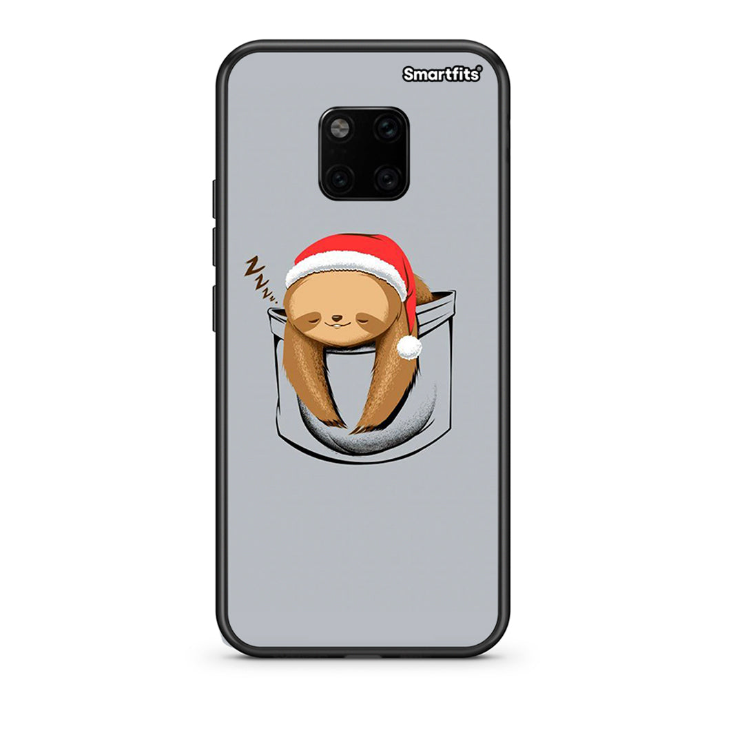 Huawei Mate 20 Pro Xmas Zzzz θήκη από τη Smartfits με σχέδιο στο πίσω μέρος και μαύρο περίβλημα | Smartphone case with colorful back and black bezels by Smartfits