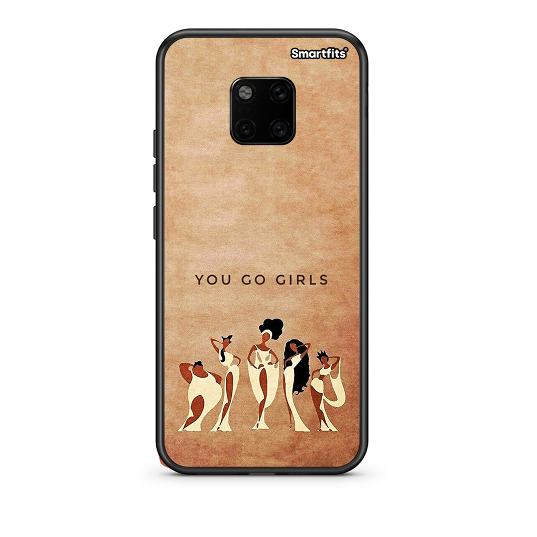 Huawei Mate 20 Pro You Go Girl θήκη από τη Smartfits με σχέδιο στο πίσω μέρος και μαύρο περίβλημα | Smartphone case with colorful back and black bezels by Smartfits