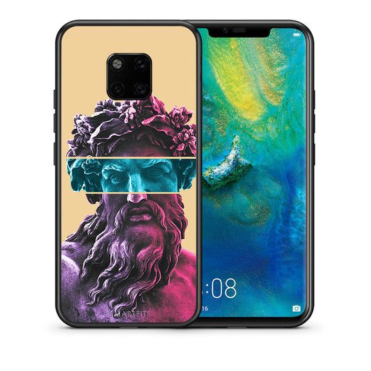 Θήκη Αγίου Βαλεντίνου Huawei Mate 20 Pro Zeus Art από τη Smartfits με σχέδιο στο πίσω μέρος και μαύρο περίβλημα | Huawei Mate 20 Pro Zeus Art case with colorful back and black bezels