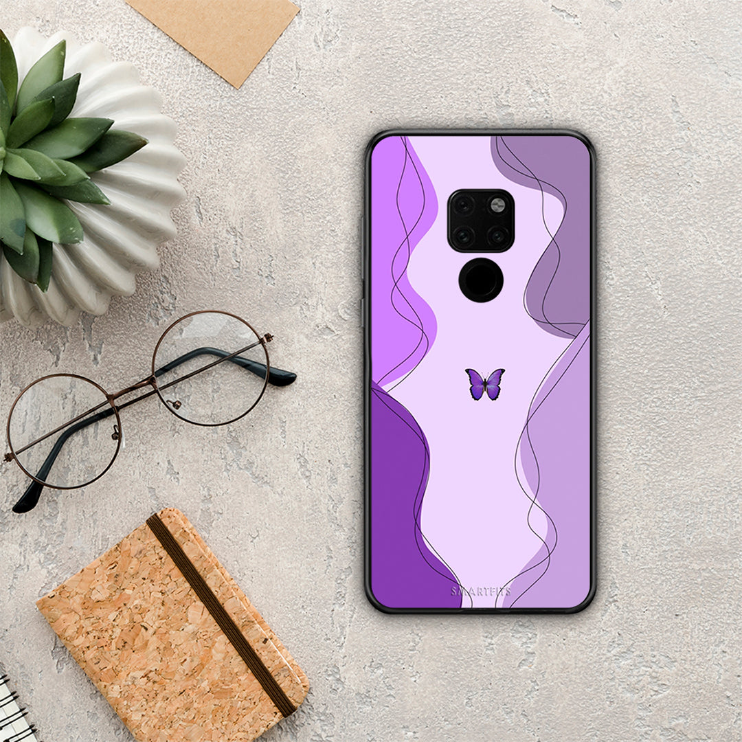Purple Mariposa - Huawei Mate 20 θήκη