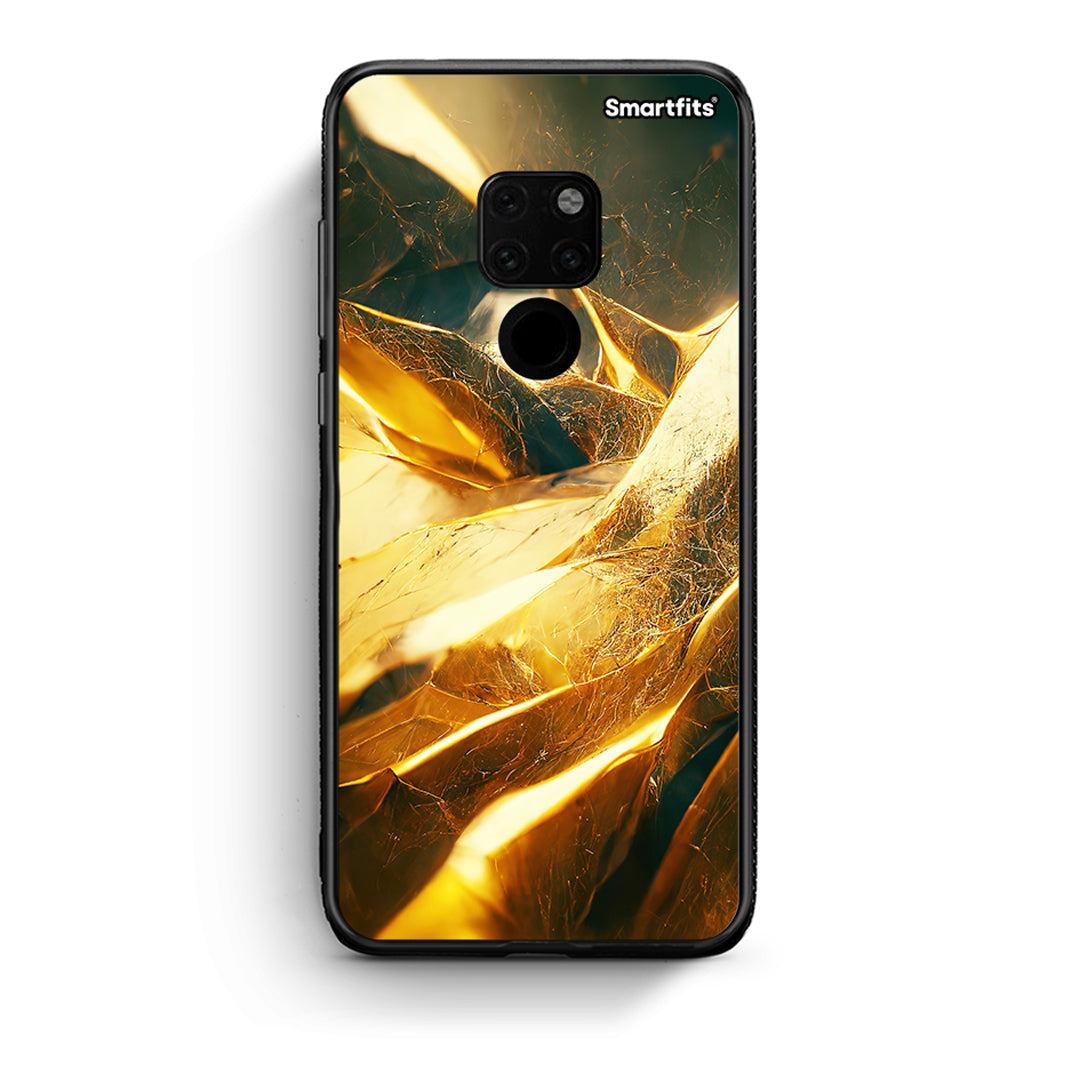 Huawei Mate 20 Real Gold θήκη από τη Smartfits με σχέδιο στο πίσω μέρος και μαύρο περίβλημα | Smartphone case with colorful back and black bezels by Smartfits