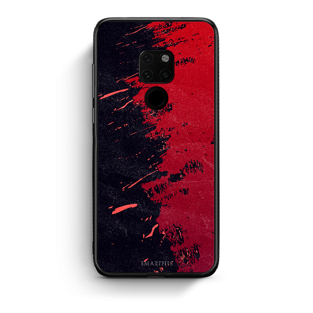 Huawei Mate 20 Red Paint Θήκη Αγίου Βαλεντίνου από τη Smartfits με σχέδιο στο πίσω μέρος και μαύρο περίβλημα | Smartphone case with colorful back and black bezels by Smartfits