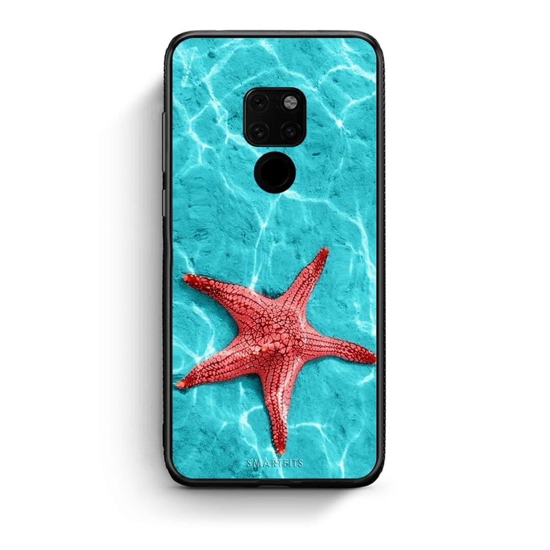 Huawei Mate 20 Red Starfish Θήκη από τη Smartfits με σχέδιο στο πίσω μέρος και μαύρο περίβλημα | Smartphone case with colorful back and black bezels by Smartfits