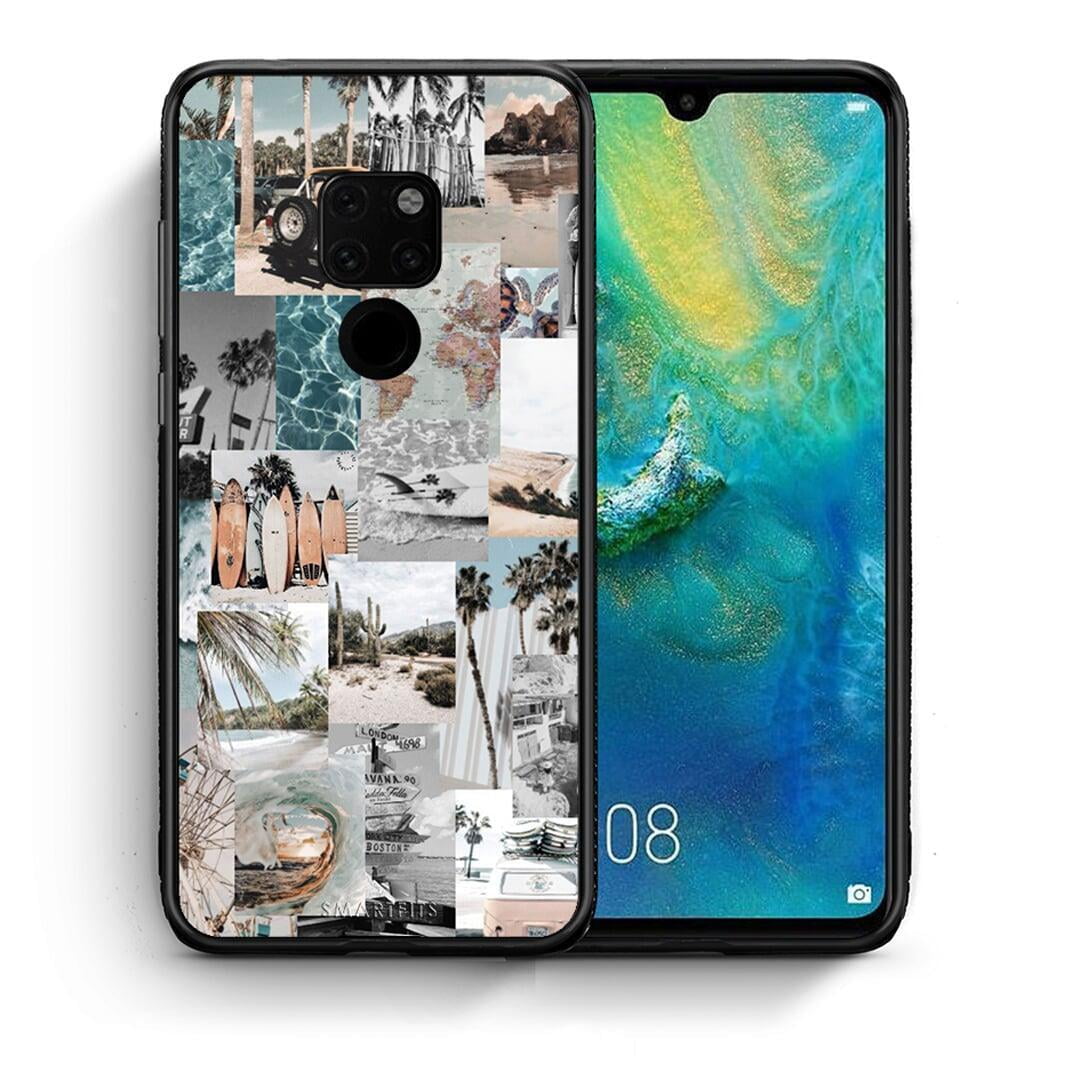 Θήκη Huawei Mate 20 Retro Beach Life από τη Smartfits με σχέδιο στο πίσω μέρος και μαύρο περίβλημα | Huawei Mate 20 Retro Beach Life case with colorful back and black bezels