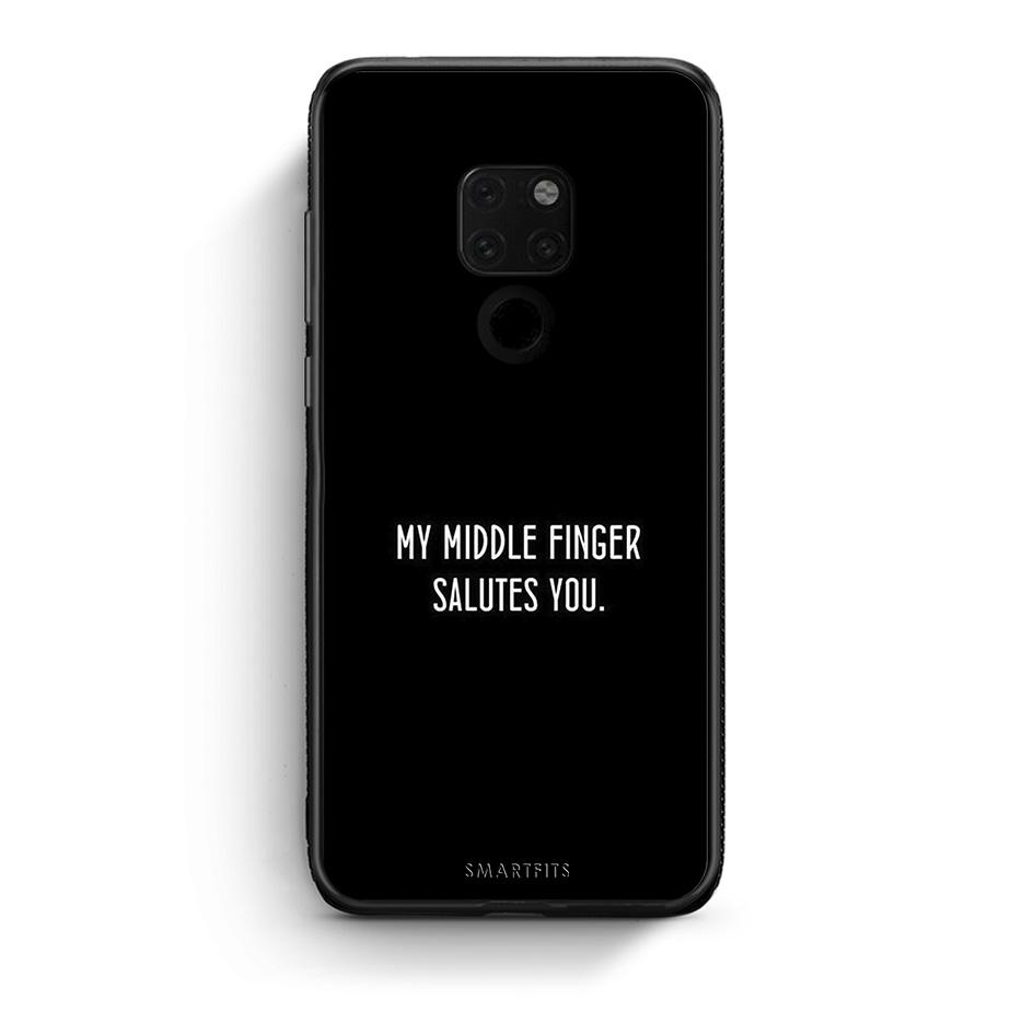 Huawei Mate 20 Salute θήκη από τη Smartfits με σχέδιο στο πίσω μέρος και μαύρο περίβλημα | Smartphone case with colorful back and black bezels by Smartfits
