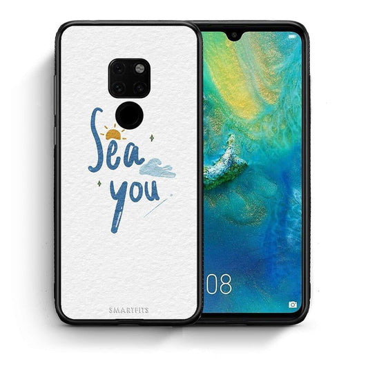 Θήκη Huawei Mate 20 Sea You από τη Smartfits με σχέδιο στο πίσω μέρος και μαύρο περίβλημα | Huawei Mate 20 Sea You case with colorful back and black bezels