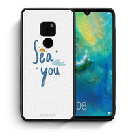 Thumbnail for Θήκη Huawei Mate 20 Sea You από τη Smartfits με σχέδιο στο πίσω μέρος και μαύρο περίβλημα | Huawei Mate 20 Sea You case with colorful back and black bezels