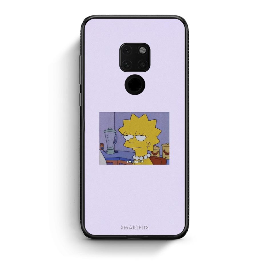 Huawei Mate 20 So Happy θήκη από τη Smartfits με σχέδιο στο πίσω μέρος και μαύρο περίβλημα | Smartphone case with colorful back and black bezels by Smartfits