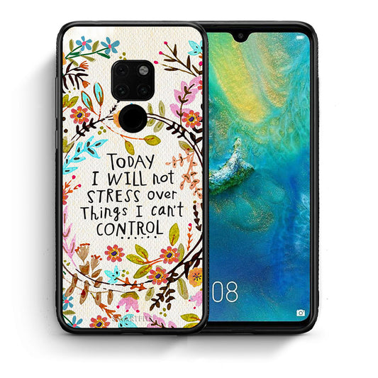 Θήκη Huawei Mate 20 Stress Over από τη Smartfits με σχέδιο στο πίσω μέρος και μαύρο περίβλημα | Huawei Mate 20 Stress Over case with colorful back and black bezels