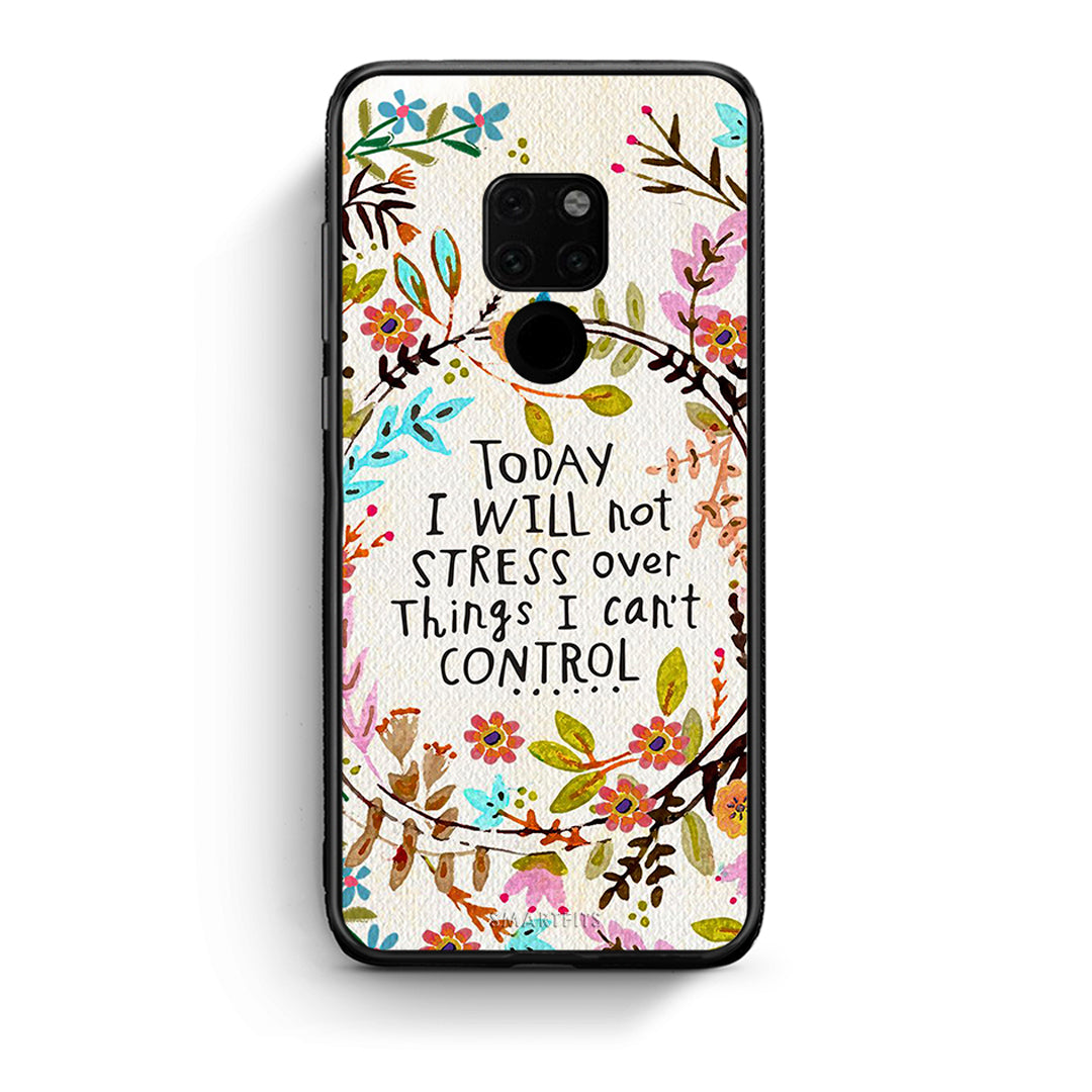 Huawei Mate 20 Stress Over θήκη από τη Smartfits με σχέδιο στο πίσω μέρος και μαύρο περίβλημα | Smartphone case with colorful back and black bezels by Smartfits