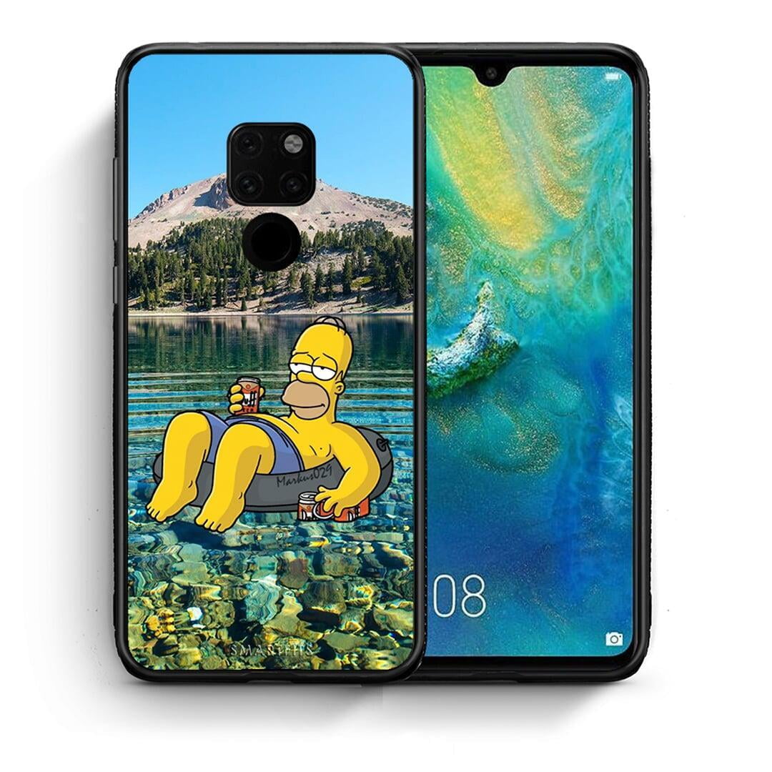 Θήκη Huawei Mate 20 Summer Happiness από τη Smartfits με σχέδιο στο πίσω μέρος και μαύρο περίβλημα | Huawei Mate 20 Summer Happiness case with colorful back and black bezels