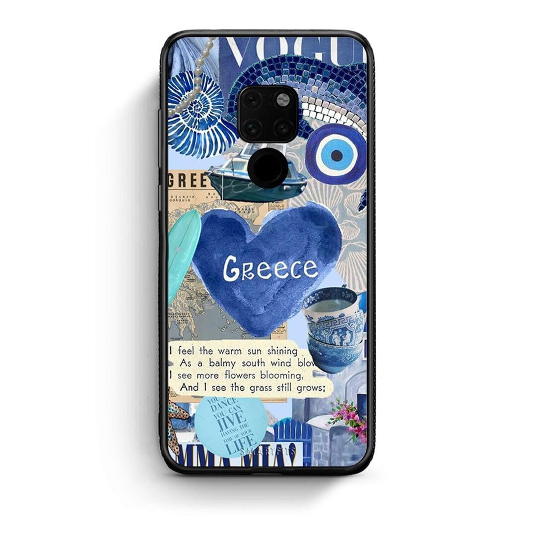 Huawei Mate 20 Summer In Greece Θήκη από τη Smartfits με σχέδιο στο πίσω μέρος και μαύρο περίβλημα | Smartphone case with colorful back and black bezels by Smartfits