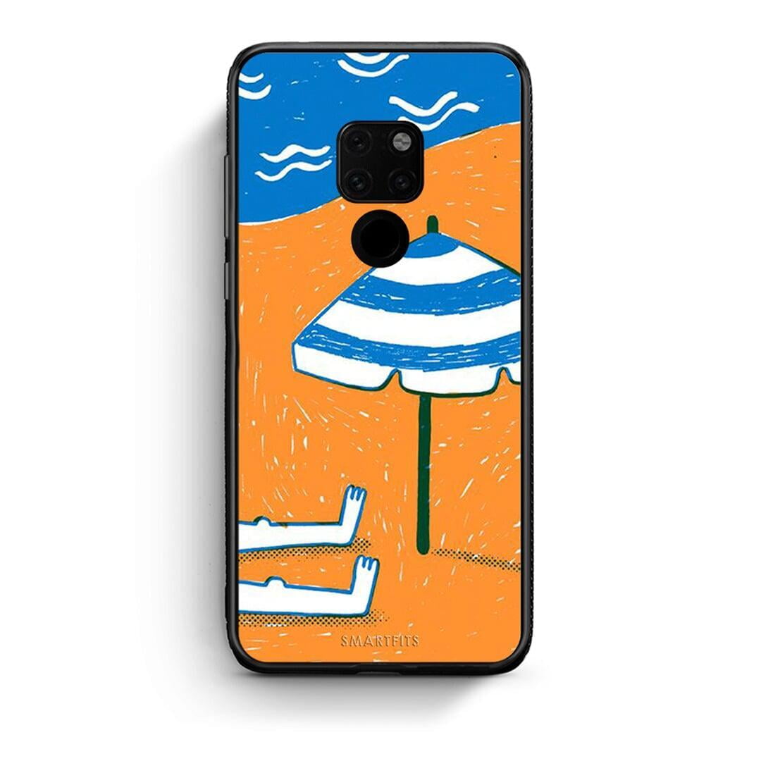 Huawei Mate 20 Summering Θήκη από τη Smartfits με σχέδιο στο πίσω μέρος και μαύρο περίβλημα | Smartphone case with colorful back and black bezels by Smartfits
