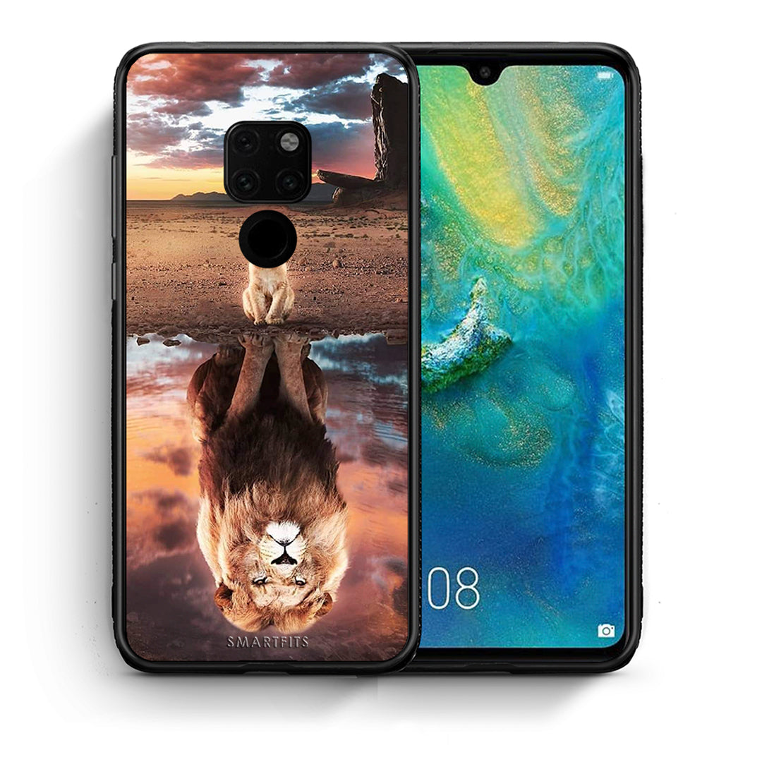 Θήκη Αγίου Βαλεντίνου Huawei Mate 20 Sunset Dreams από τη Smartfits με σχέδιο στο πίσω μέρος και μαύρο περίβλημα | Huawei Mate 20 Sunset Dreams case with colorful back and black bezels