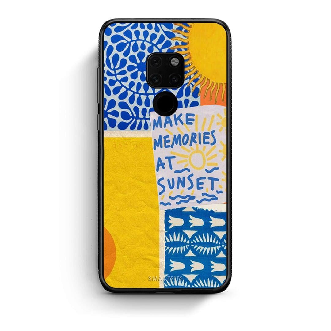 Huawei Mate 20 Sunset Memories Θήκη από τη Smartfits με σχέδιο στο πίσω μέρος και μαύρο περίβλημα | Smartphone case with colorful back and black bezels by Smartfits
