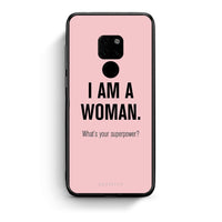 Thumbnail for Huawei Mate 20 Superpower Woman θήκη από τη Smartfits με σχέδιο στο πίσω μέρος και μαύρο περίβλημα | Smartphone case with colorful back and black bezels by Smartfits