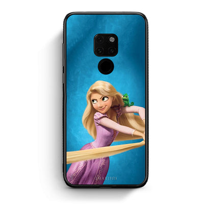 Huawei Mate 20 Tangled 2 Θήκη Αγίου Βαλεντίνου από τη Smartfits με σχέδιο στο πίσω μέρος και μαύρο περίβλημα | Smartphone case with colorful back and black bezels by Smartfits