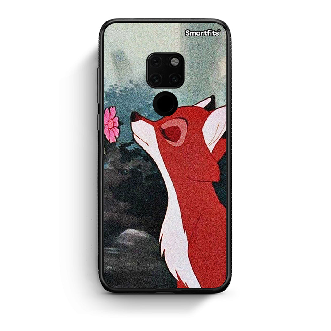 Huawei Mate 20 Tod And Vixey Love 2 θήκη από τη Smartfits με σχέδιο στο πίσω μέρος και μαύρο περίβλημα | Smartphone case with colorful back and black bezels by Smartfits