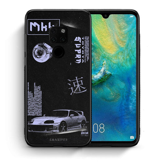 Θήκη Αγίου Βαλεντίνου Huawei Mate 20 Tokyo Drift από τη Smartfits με σχέδιο στο πίσω μέρος και μαύρο περίβλημα | Huawei Mate 20 Tokyo Drift case with colorful back and black bezels