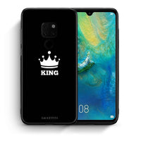 Thumbnail for Θήκη Huawei Mate 20 King Valentine από τη Smartfits με σχέδιο στο πίσω μέρος και μαύρο περίβλημα | Huawei Mate 20 King Valentine case with colorful back and black bezels