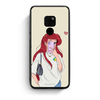 Thumbnail for Huawei Mate 20 Walking Mermaid Θήκη από τη Smartfits με σχέδιο στο πίσω μέρος και μαύρο περίβλημα | Smartphone case with colorful back and black bezels by Smartfits