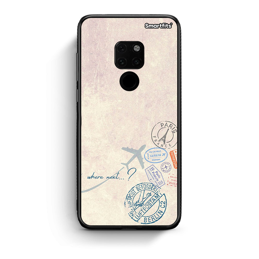 Huawei Mate 20 Where Next Θήκη από τη Smartfits με σχέδιο στο πίσω μέρος και μαύρο περίβλημα | Smartphone case with colorful back and black bezels by Smartfits